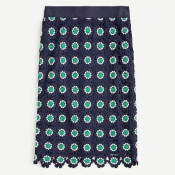 J. Crew Dresses & Skirts - J Crew Pencil Skirt in Floral Crochet